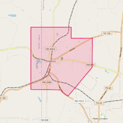 Map of Overton