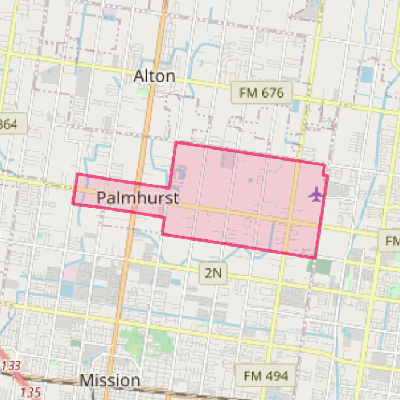 Map of Palmhurst