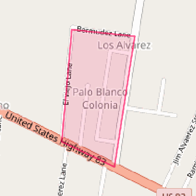 Map of Palo Blanco