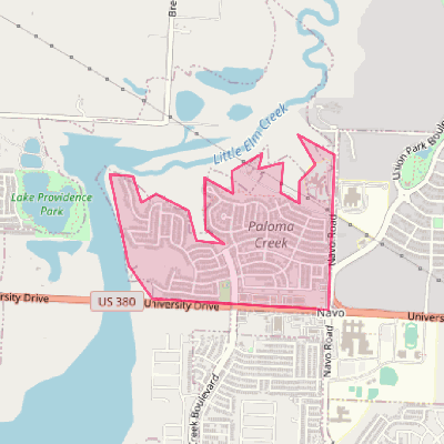 Map of Paloma Creek