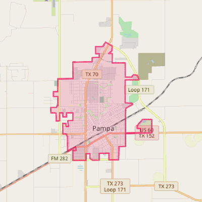 Map of Pampa