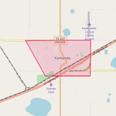 Map of Panhandle