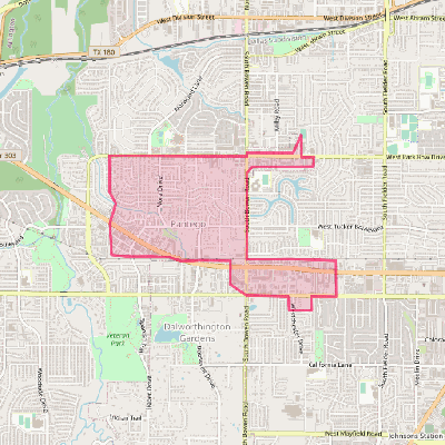 Map of Pantego