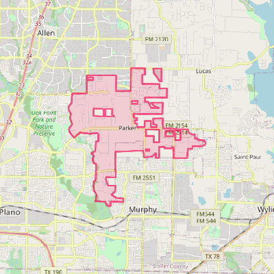 Map of Parker