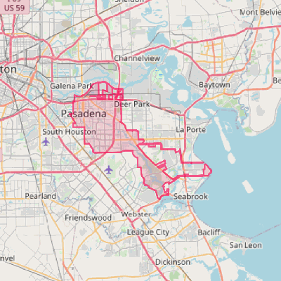 Map of Pasadena