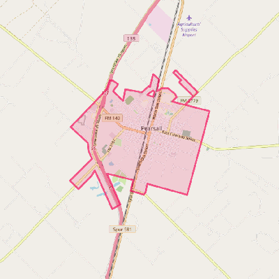 Map of Pearsall