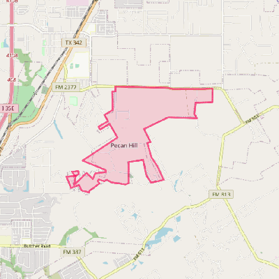 Map of Pecan Hill