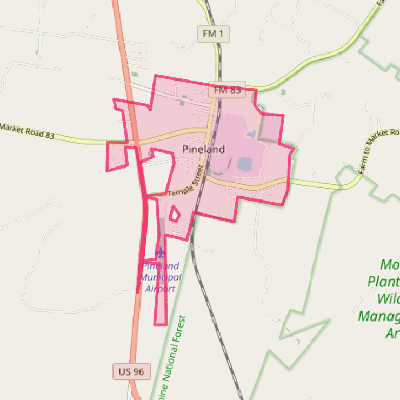 Map of Pineland