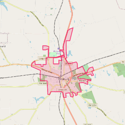 Map of Pittsburg