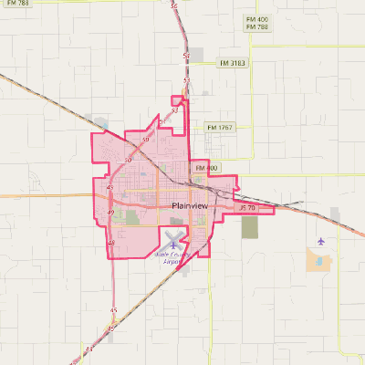 Map of Plainview