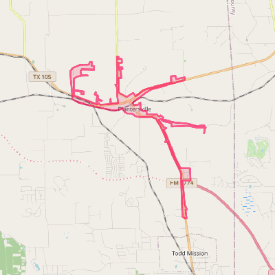 Map of Plantersville