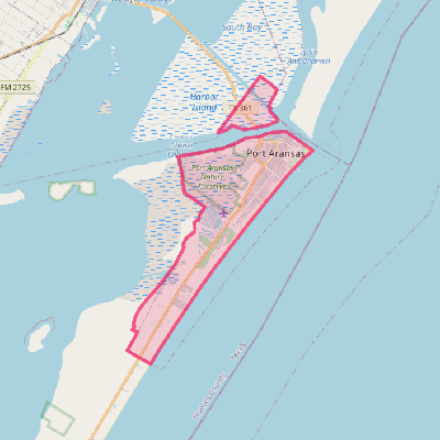 Map of Port Aransas