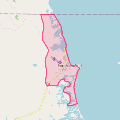 Map of Port Mansfield