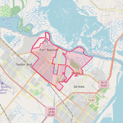 Map of Port Neches