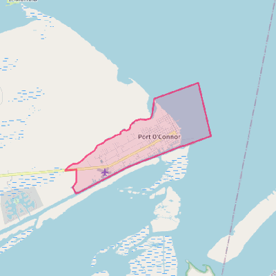 Map of Port O'Connor