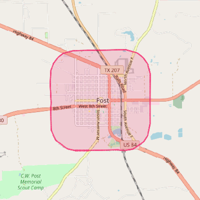 Map of Post