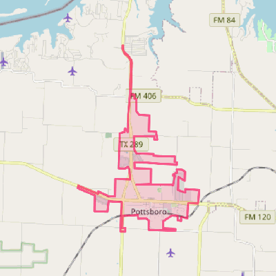 Map of Pottsboro