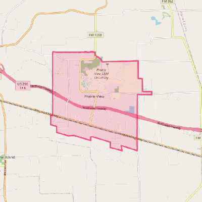 Map of Prairie View