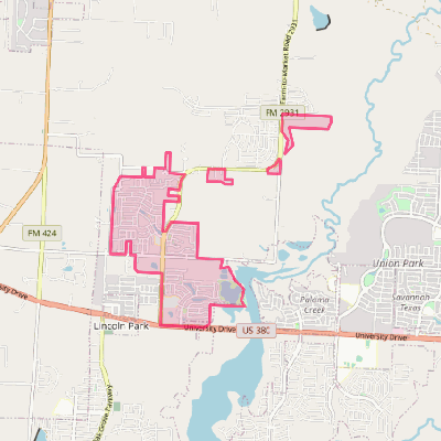 Map of Providence Village