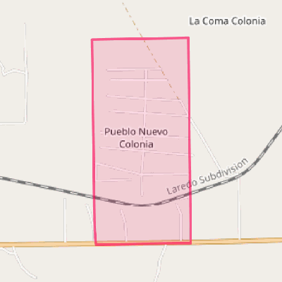 Map of Pueblo Nuevo