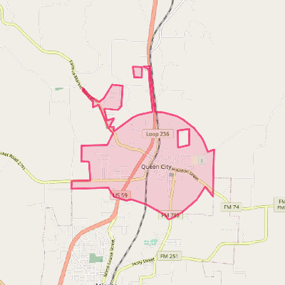 Map of Queen City