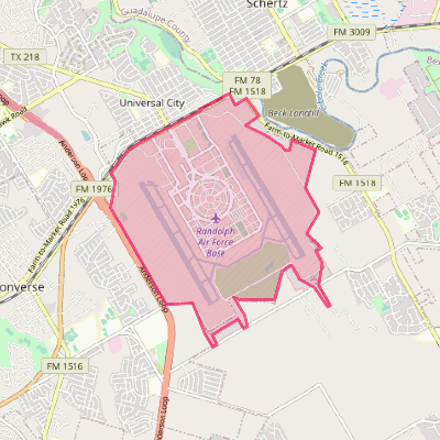 Map of Randolph AFB