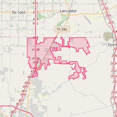 Map of Red Oak