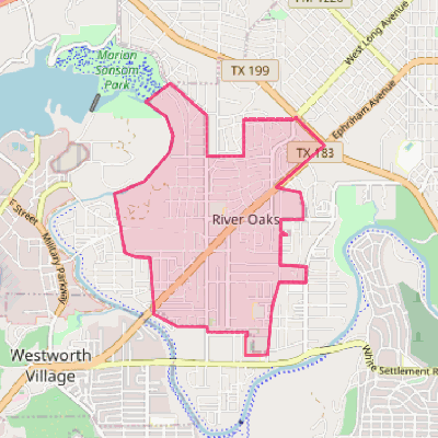 Map of River Oaks