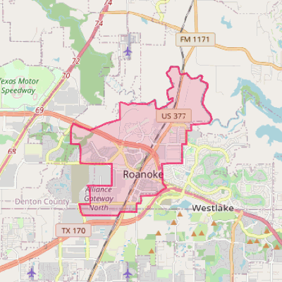 Map of Roanoke