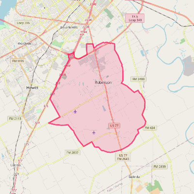 Map of Robinson