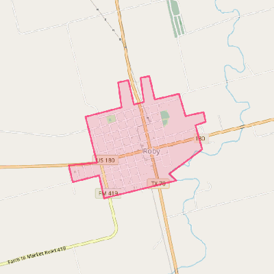 Map of Roby