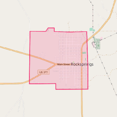 Map of Rocksprings