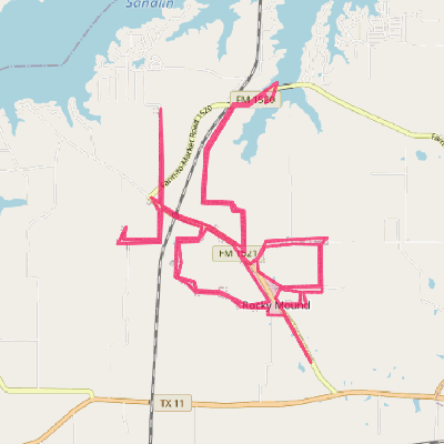 Map of Rocky Mound