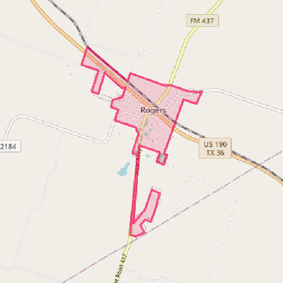 Map of Rogers