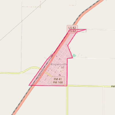 Map of Ropesville