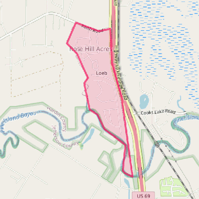 Map of Rose Hill Acres