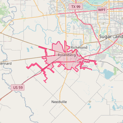 Map of Rosenberg