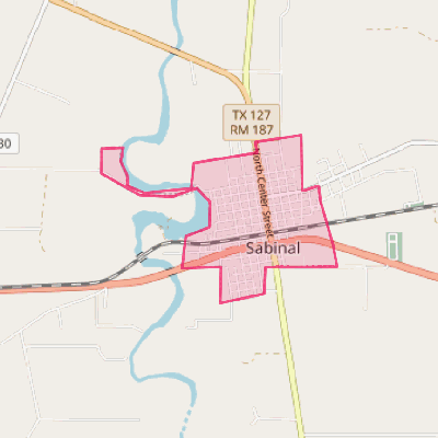 Map of Sabinal