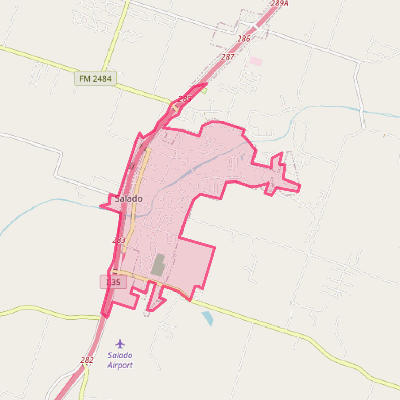 Map of Salado