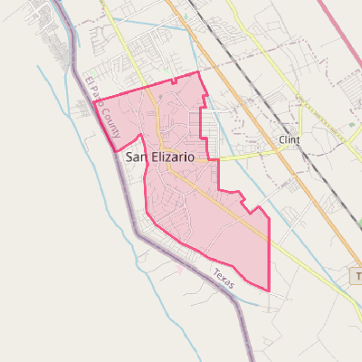 Map of San Elizario