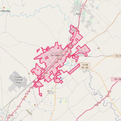 Map of San Marcos