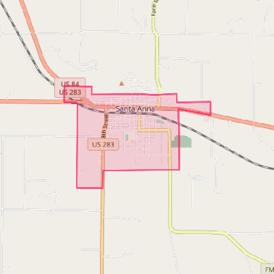 Map of Santa Anna