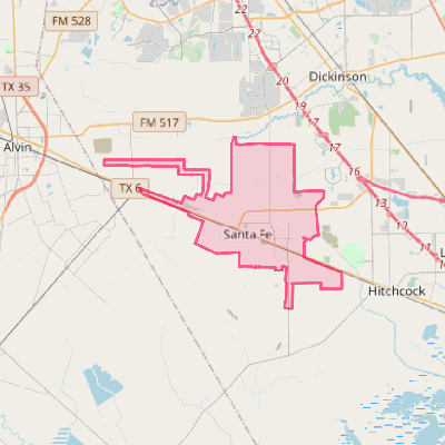 Map of Santa Fe