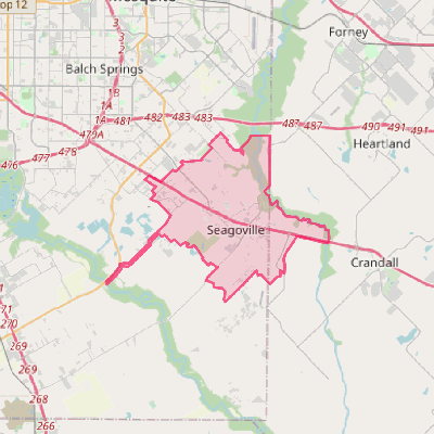 Map of Seagoville