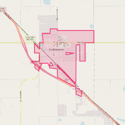 Map of Shallowater