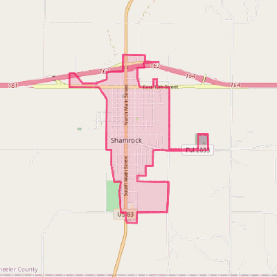 Map of Shamrock