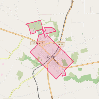 Map of Shiner