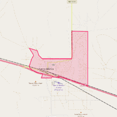 Map of Sierra Blanca