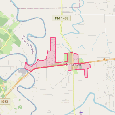 Map of Simonton