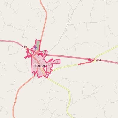 Map of Sonora